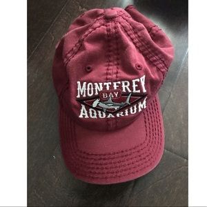 monterey bay aquarium baseball cap red